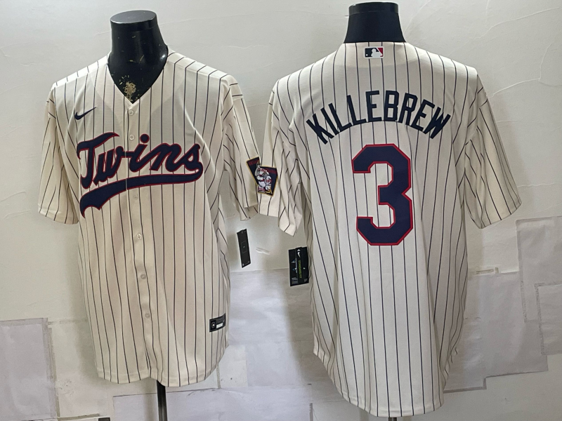 Men 2026 Minnesota Twins #3 Killebrew white Nike Limited NFL Jersey 080401->milwaukee brewers->MLB Jersey